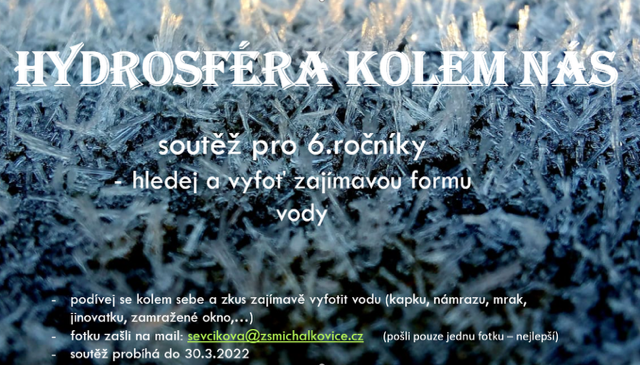 Hydrosféra kolem nás – soutěž