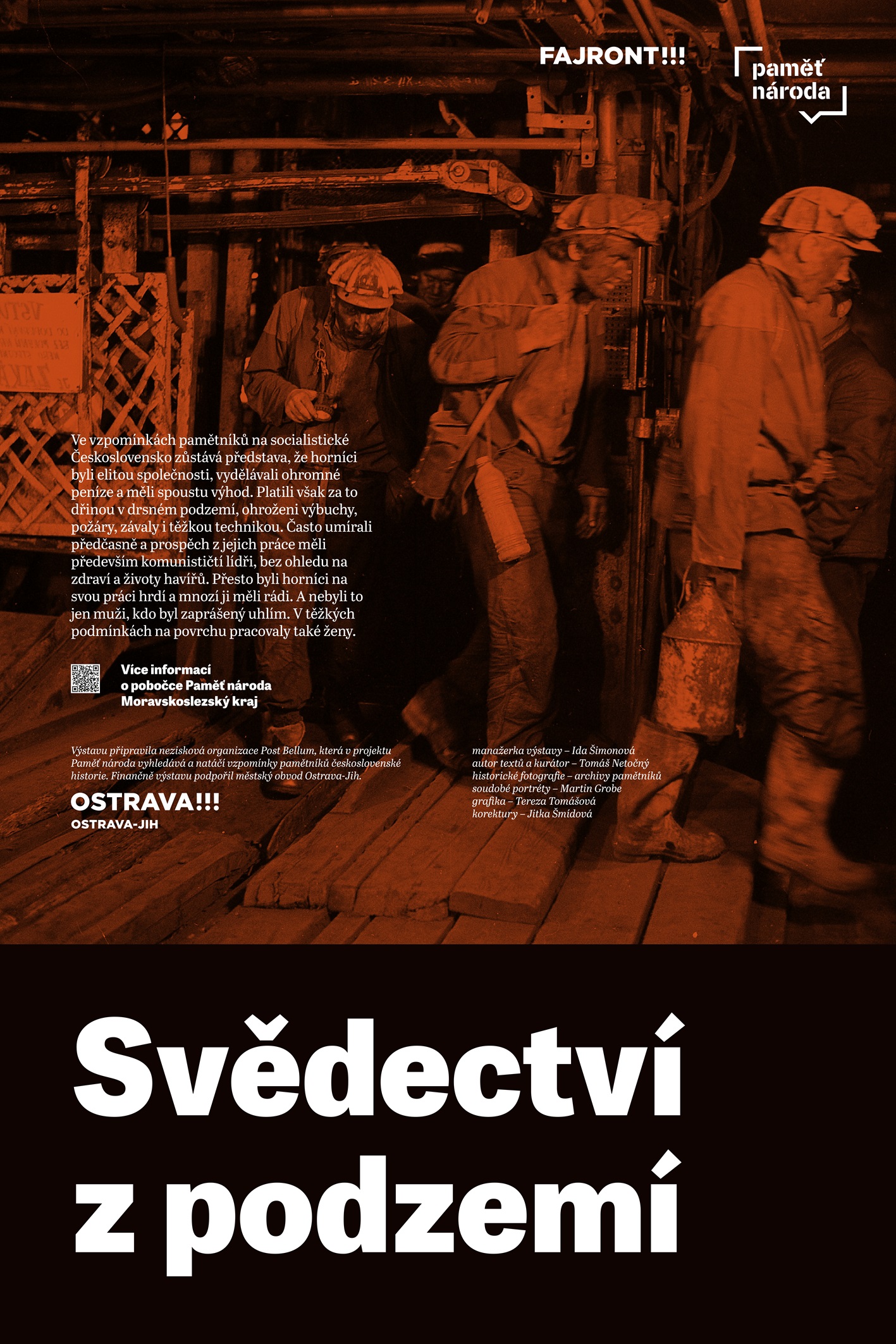 Výstava Svědectví z podzemí